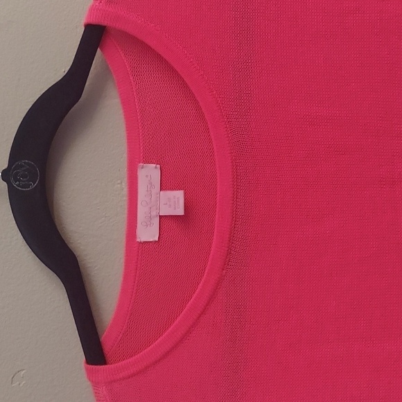 LILLY PULITZER Mini Ramona Fringe Long Sleeve Sweater in Barbie Pink - Picture 7 of 12